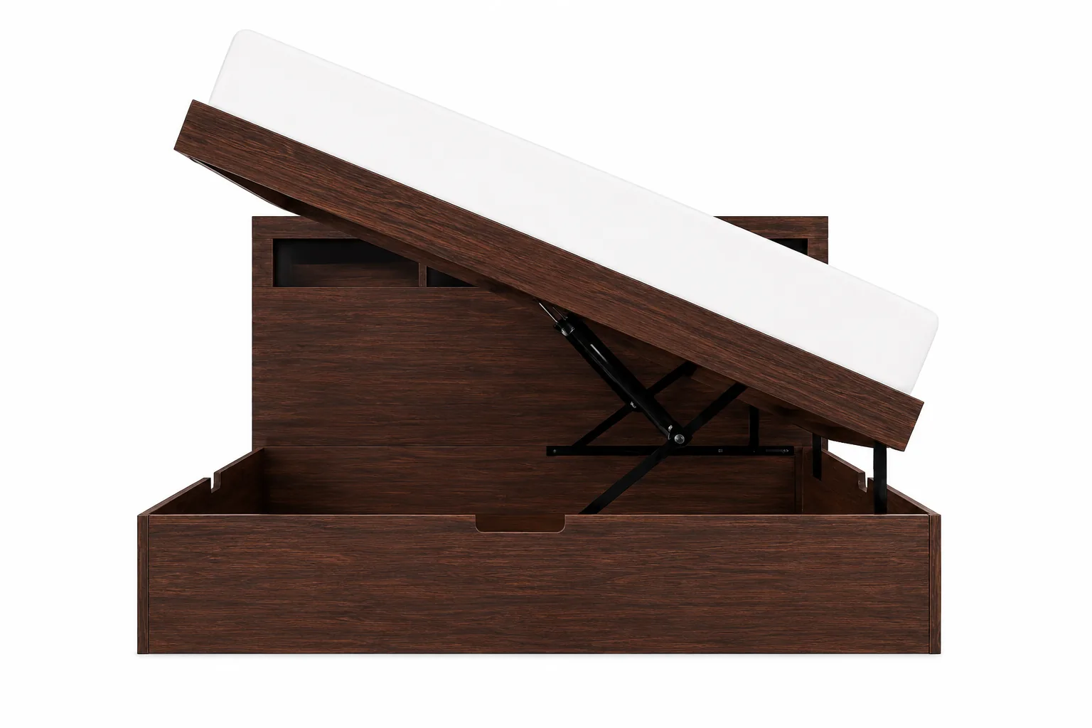 Side Lift Box Storage Bed side view